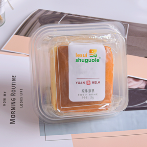 New <strong>PET</strong> Disposable square Trays for Food Pastry Cheese Dessert <strong>Box</strong> Container Plastic clear <strong>Mini</strong> square Cake Slice <strong>Box</strong> with Lid - Product Image 2