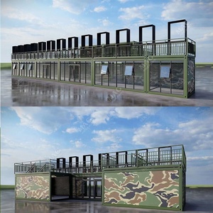 Casa contenedor prefabricada edificio modular estructura de acero