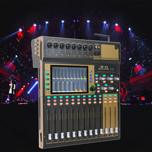 Chuyên Nghiệp 7-Inch Màn Hình Cảm Ứng Kỹ Thuật Số Âm Thanh Giao Diện Điều Khiển Mixer 12 & 16 Kênh Cho Giai Đoạn Âm Thanh Pha Trộn Tăng Cường Thiết Bị - Product Image 2
