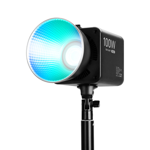 100W RGB dahili pil LED COB Video ışığı profesyonel fotoğraf ışığı kısılabilir stüdyo canlı akışı için 2700-6500K - Product Image 1