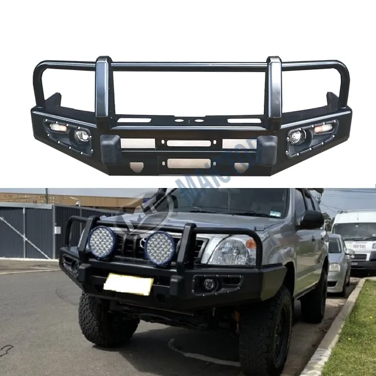 MAICTOP accessori auto lc200 anteriore posteriore bullbar steel bull bar per land cruiser prado 120 fj120 paraurti guard