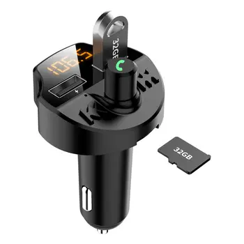 Jbl — Kit transmetteur et récepteur de voiture, lecteur MP3 et carte SD, 5.0V, T66, avec chargeur USB, pour voiture