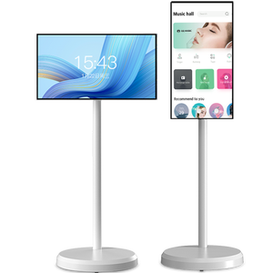 Pil standı ile 21.5 24 27 32 inç 1080P <span class=keywords><strong>HD</strong></span> Android interaktif dokunmatik LCD ekran kablosuz akıllı taşınabilir <span class=keywords><strong>TV</strong></span>