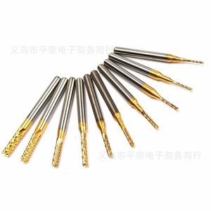 10個セットタングステンカーバイド拡張PCBコーンカッターCNC彫刻ウッドルーターコーンフライスカッターPCBドリル - Product Image 4