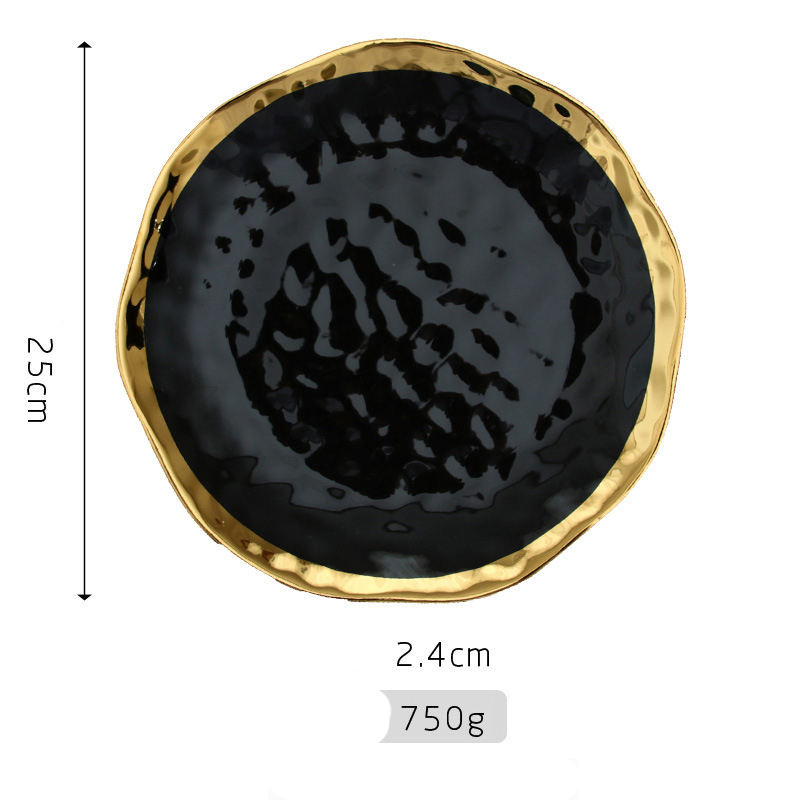 Plaque noire de 10 pouces