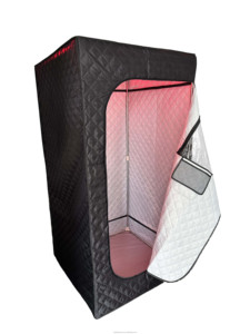 Best Material Outdoor Sauna with Large Chair Red <strong>LED</strong> and Far Infrared for Weight Loss Recovery Capacity 2 People - Product Image 3