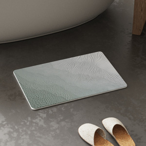 Doğal doku High-end tarzı Bathmat Diatom çamur sert kaymaz hızlı kuru Mat