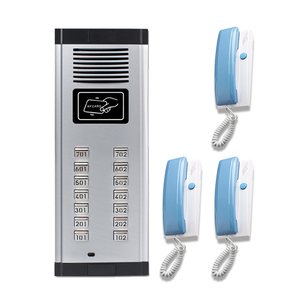 Intercomunicador no visual para puerta, sistema de Control de acceso, con cable, Audio bidireccional