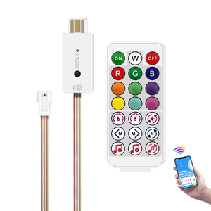 Светодиодный контроллер SP620E, USB, 5 В, миниатюрный музыкальный RGB диммер с синими зубьями, 600 пикселей, IC для 2811 WS2812B, адресная волшебная лента, гирлянда