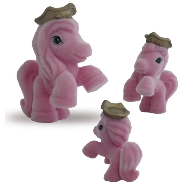 Cartoon mini cute animal floccaggio figure giocattoli in vinile di plastica