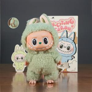 High Quality Original Popmart Labubu Doll 1 2 Generation Keychain Macaron Labubu Blind Box <strong>Plush</strong> Toys the Monster Mystery Box - Product Image 5