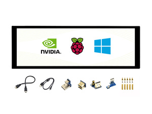 7,9 Zoll IPS TFT LCD mit 1280x400 Auflösung für Raspberry Pi