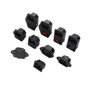 C13 C14 C19 C20 Panel <strong>Mount</strong> EU <strong>UK</strong> US AU Standard Inlet Outlet IEC PCB <strong>Mount</strong> AC Power Socket - Product Image 1