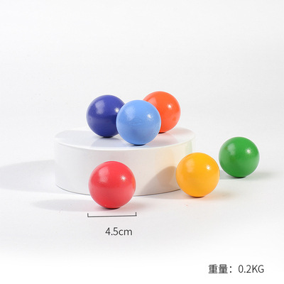 6 boules arc-en-ciel (laque) - 3.5*3.5*3.5cm