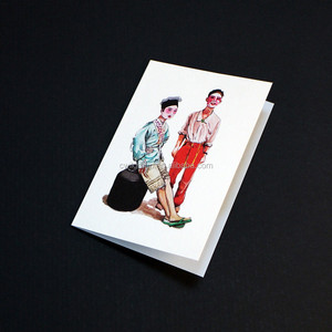 Yüksek kaliteli özel tasarım karton baskı kağıdı tebrik kartı kartpostal baskı