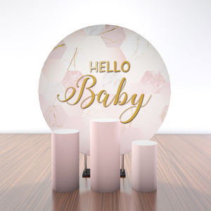 Palmy 7ft Trẻ Em Đảng Vòng Nguồn Cung Cấp Đám Cưới Backdrop Đứng Với Bánh Bảng Cho Bé Tắm Sinh Nhật Wedding Party Trang Trí - Product Image 1