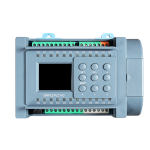 Huaqingjun 8-in 8-out uscita Transistor PLC 2AO 0-10V uscite a impulsi DC24V programmabile PLC Controller servomotore - Product Image 1