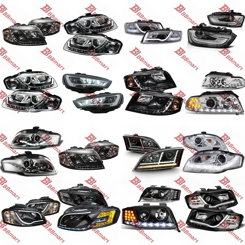 Bbmart otras piezas de automóviles faros antiniebla para Audi todas las series modelo A3 A4 A5 A6 A8 VW GOLF POLO JETTA 12V lámpara de cabeza Led 6000K