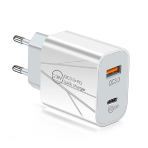 หัวชาร์จ USB C 20W พอร์ตคู่ที่ชาร์จ PD สำหรับอะแดปเตอร์การเดินทางประเภทแอปเปิ้ล - Product Image 1