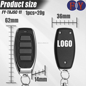 Explosive 4-Tasten Wireless RF Duplica tor Metall fernbedienung mit LED-Licht für Parkplatz Ersatz-Ferns chl üssel - Product Image 6