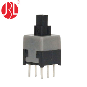 8,5x8,5mm DPDT-Druckknopf schalter durch Loch Vertikal halterung 2 P2T Taktiler Schalter für das PCB-Schweißen - Product Image 2
