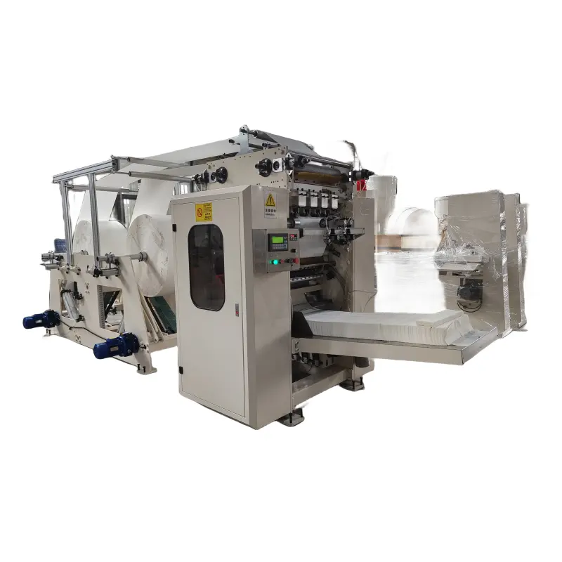 BL Low Price Automatic 2 Lines Automatic Napkin / Facial Tissue Paper Folding Making Machine