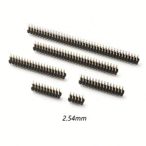2.54mmピンヘッダー2-40ピンピンヘッダーオス2x40p垂直254ピッチ2x15ピン2列40ピンヘッダーコネクタ - Product Image 1