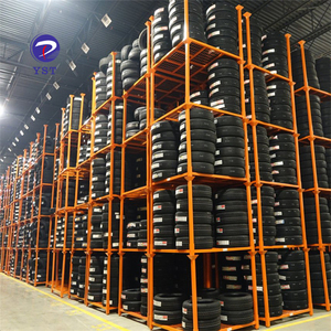 YST定制便携式堆垛钢柱可堆垛重型仓库存储托盘架系统 - Product Image 5