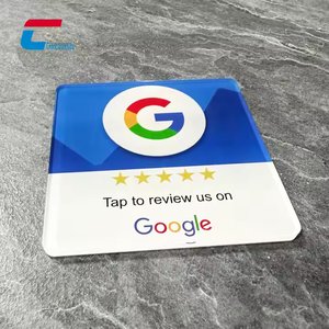 Hot Trends Social Media personalizzabile Qr Code Stand Pvc Nfc Google Review Card - Product Image 2