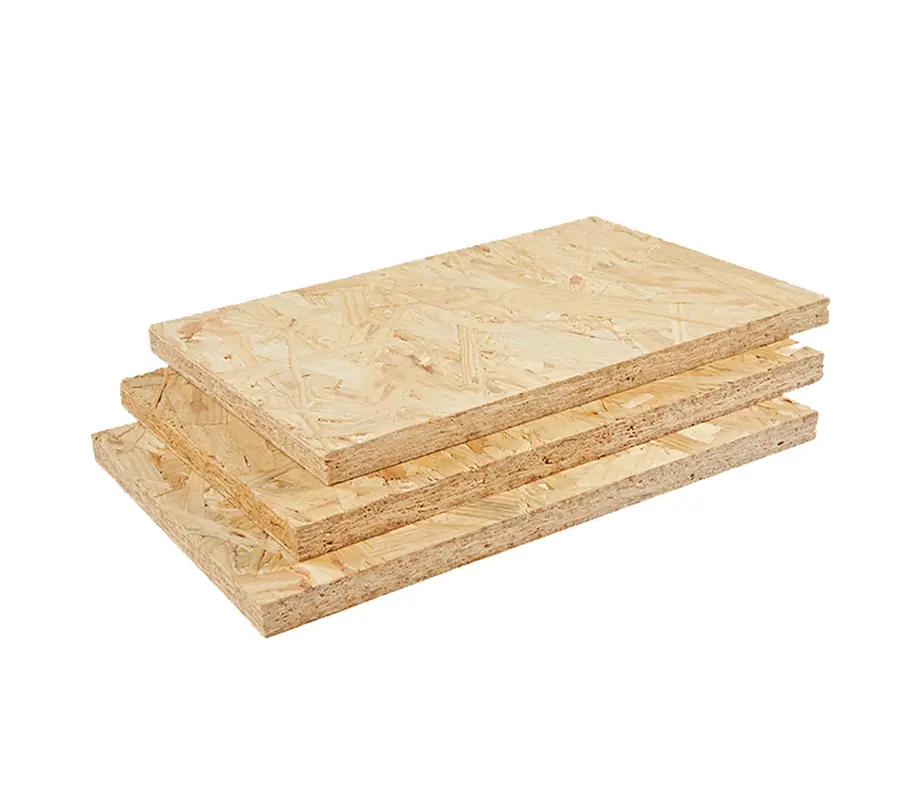 Biz Standard 4 * 8ft Oriented Strand Board-OSB pin fin de 12mm pour la structure du bâtiment, le revêtement de sol, la toiture-Panneau OSB-JiaMuJia