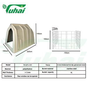 Trang Trại Thiết Bị Chất Lượng Cao Nhựa Bê Hutch Bò Confortable Chăn Nuôi Nhà Rotomolding Bê Hutch Cho Ăn Động Vật - Product Image 5