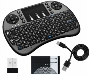 2,4G I8 Mini teclado inalámbrico I8 Air Fly Mouse retroiluminado inglés ruso Español Francés Control remoto para Android Tv Box - Product Image 1