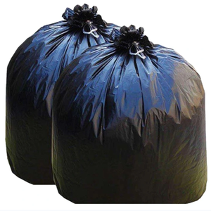 家用多型聚乙烯塑料拉绳垃圾袋，带压花表面直立袋设计 - Product Image 5