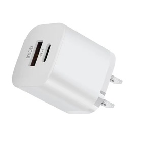双端口电源适配器C型USB PD充电器迷你美国欧盟AU插头QC3.0快速充电20w手机壁式充电器 - Product Image 6