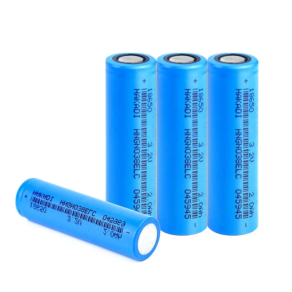 عميق دورة ليثيوم الحديد الفوسفات قابلة للشحن 3.2V 2000mAh 18650 LiFePo4 بطارية شحن لتخزين الطاقة الشمسية