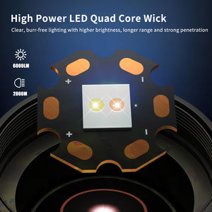 Không thấm nước 6000 lumens đèn pin chiến thuật potente de Mano với zoom dẫn bóng đèn và cơ thể nhôm USB sạc 3.7V khẩn cấp - Product Image 4