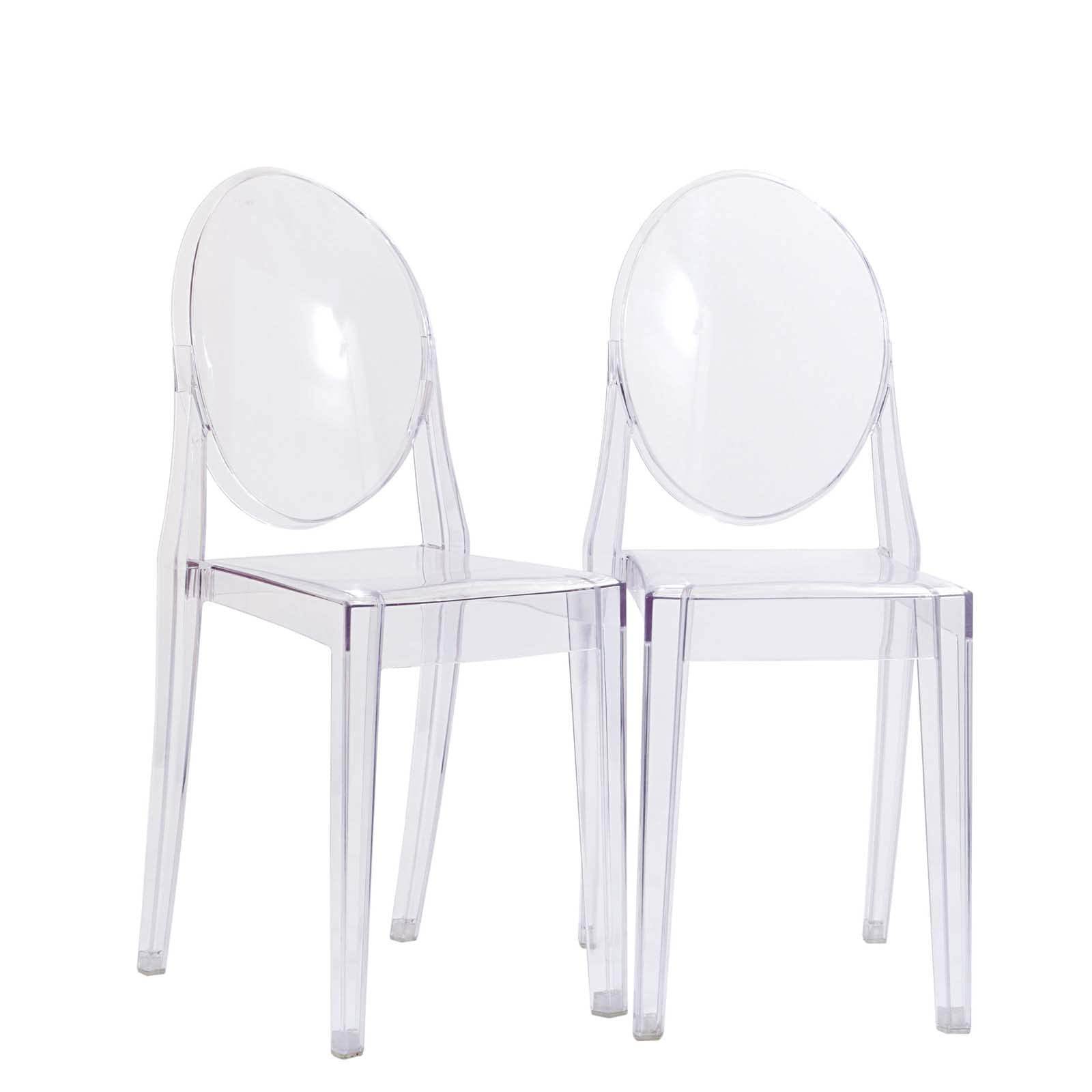 Clair deux chaises latérales de salle à manger