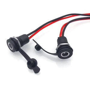 防水DC電源ジャックケーブル付きDC-022X HP68 5.5*2.1オスDC電源ジャックマウントコネクタDC-022X - Product Image 1