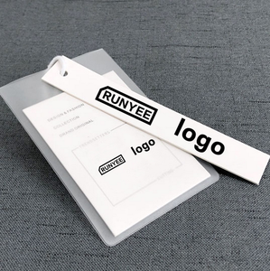 Printed Logo Clear Pvc Hangtags Garment Clothes <strong>Custom</strong> Hang <strong>Tags</strong> Luxury Swing <strong>Tags</strong> Set <strong>String</strong> Pin Design Paper Clothing <strong>Tag</strong> - Product Image 3