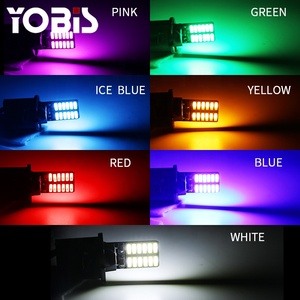 Yobis T10 4014 24SMD LED çip genişlik işık plaka işık araç İç işık ile çok renkli t10 led canbus canbus t10 led - Product Image 4