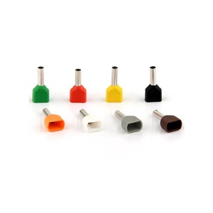 Bloque de terminales prensado en frío terminal aislado de tubo de alambre doble TE1010 de alta calidad - Product Image 1