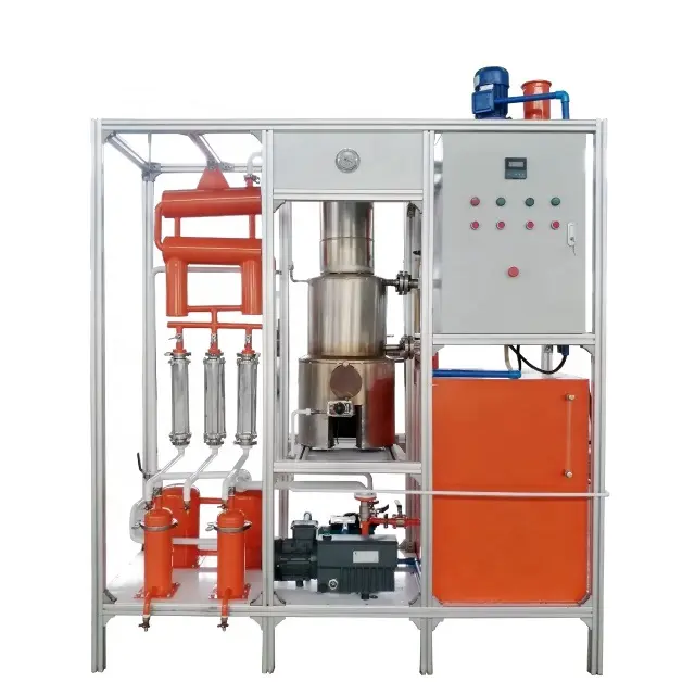 Economia de Energia Mini Refinaria De Óleo Usado Máquina de Destilação de Óleo do motor Preto Malásia Filipinas Paquistão Uzbequistão Quirguistão