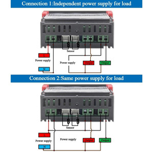 STC-3008 controlador de temperatura Digital Dual, termostato termorregulador con enfriador de calentador, dos relé de salida, 12V, 24V, 220V