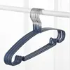 LEEKING Customized new household PVC coated metal wire plastic hanger for anti slip