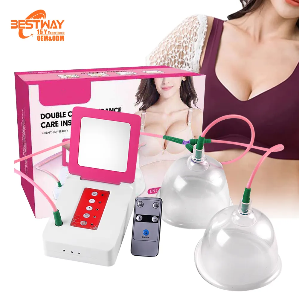 女性中国美容マッサージャー赤外線療法女の子吸う電気拡大強化器具大胸マッサージャー