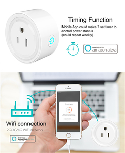 Tuya เต้ารับอัจฉริยะ Type B US, ปลั๊กไฟอัจฉริยะตาม10A จัดอันดับปัจจุบัน Wi-Fi สำหรับใช้ในครัวเรือน - Product Image 5