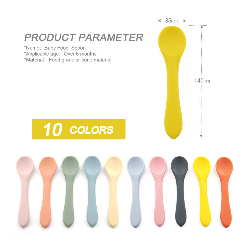 cuillère bébé rouge