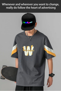 New style Factory Cheap Price Custom Message <strong>LED</strong> Hats Caps Programmable <strong>LED</strong> Flashing Gorras Caps Scrolling Text <strong>LED</strong> Display Cap - Product Image 6