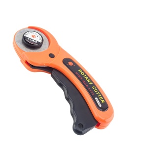 Splicing Roller <strong>Cutter</strong> <strong>45mm</strong> Leather Cutting Blade With Rubber Ring Cutting Blade Handle Roller - Product Image 2