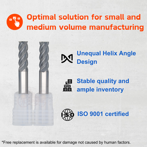 Kaynak fabrika ekonomik ve yüksek kalite freze kesicisi 4F End Mill paslanmaz çelik için OEM kesici - Product Image 3